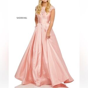 Sherri Hill Blush Evening Dress